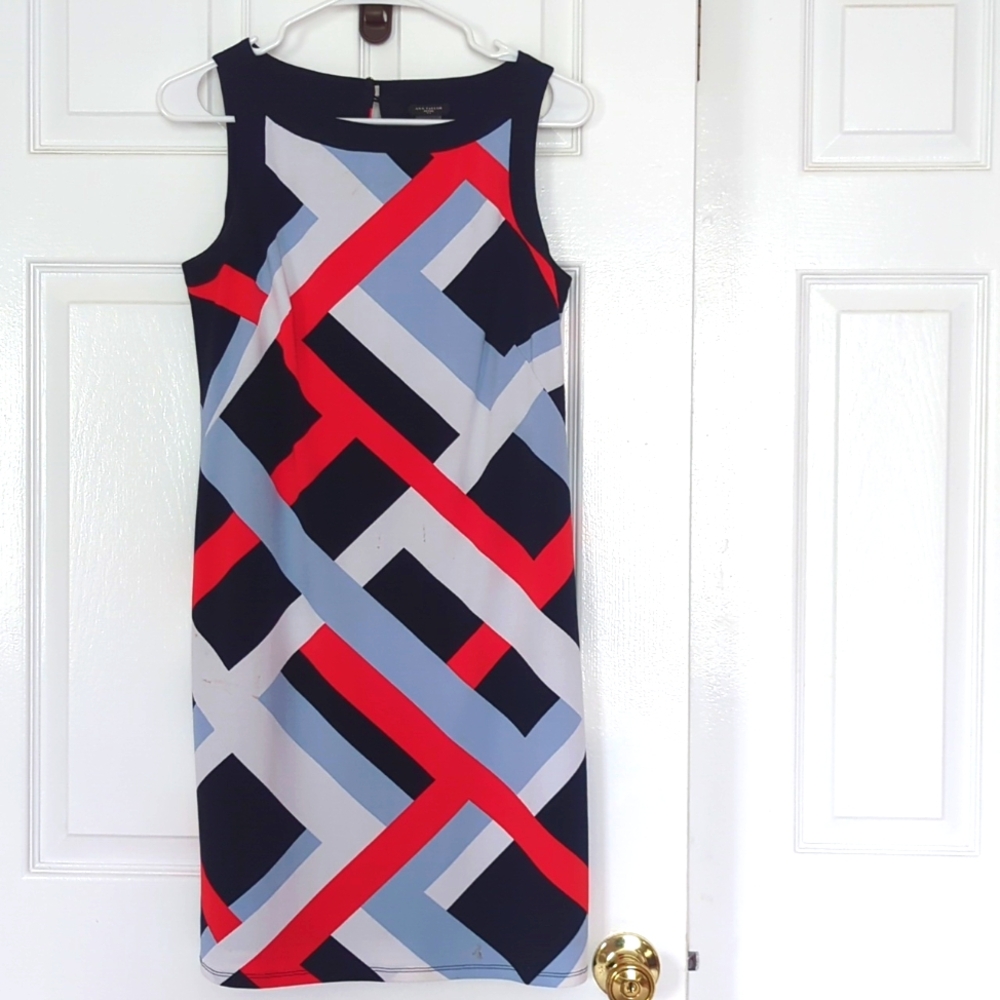 Ann Taylor Geometric Print Dress Size SP